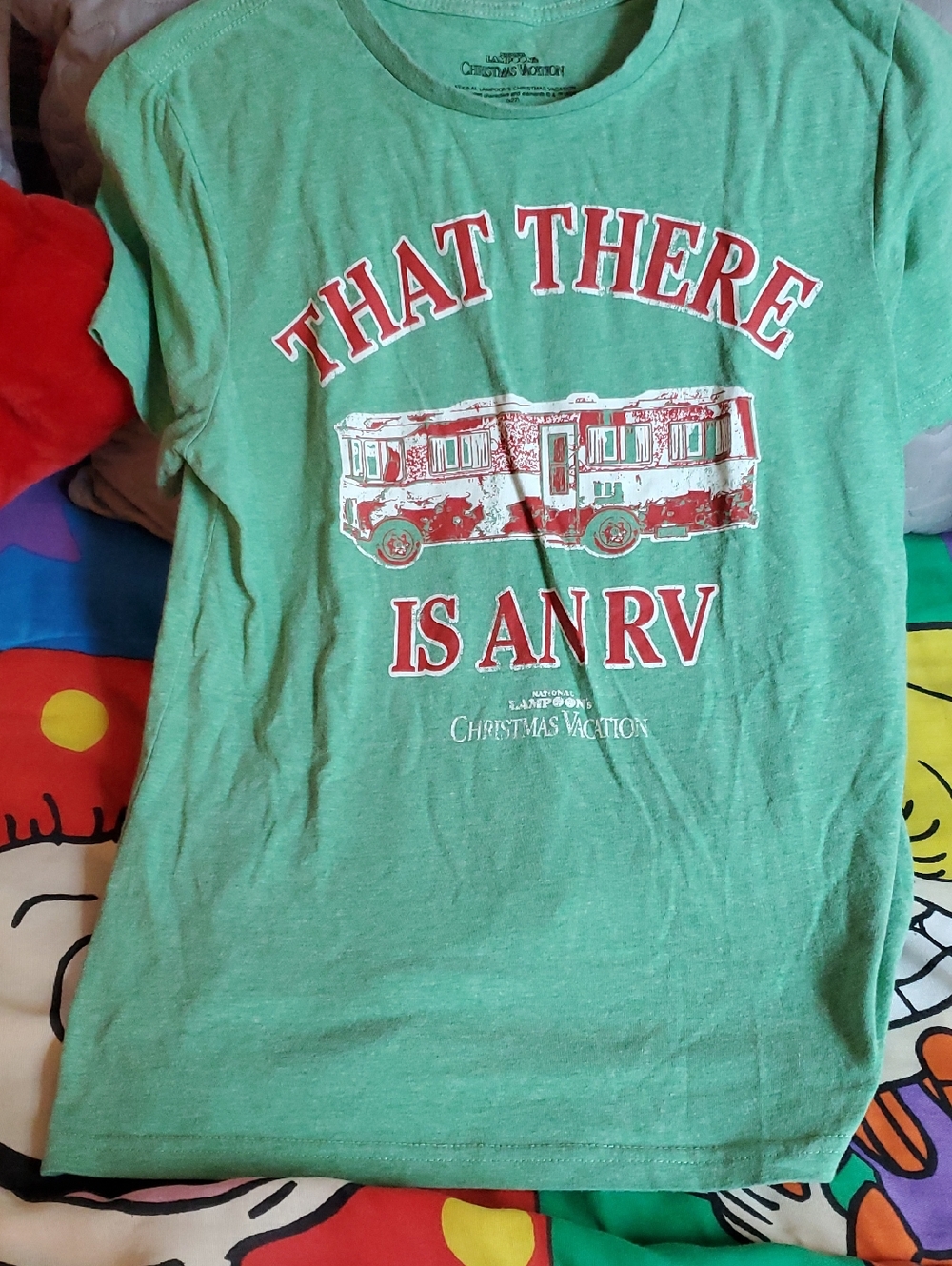 Christmas Vacation Kids' Green Graphic Tee - 'That There Is An RV'